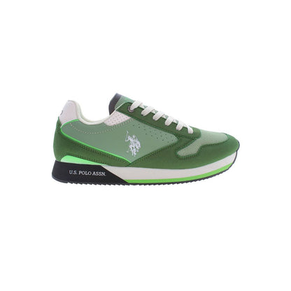 Grüner Polyester Herren Sneaker