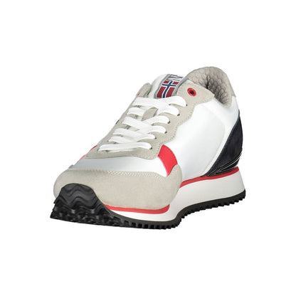 Weißer Polyester Herren Sneaker