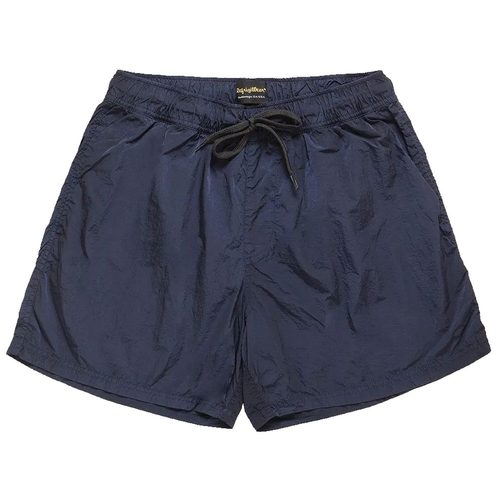 Blue Nylon Men Swim Trunks