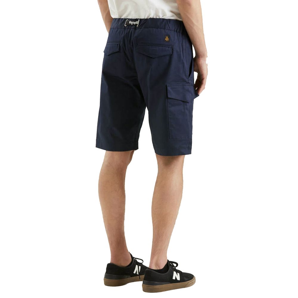 Elegante blaue Shorts aus Baumwollmischung