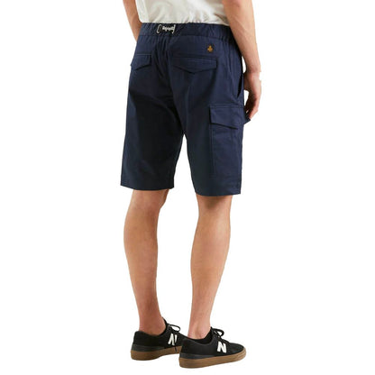 Elegante blaue Shorts aus Baumwollmischung