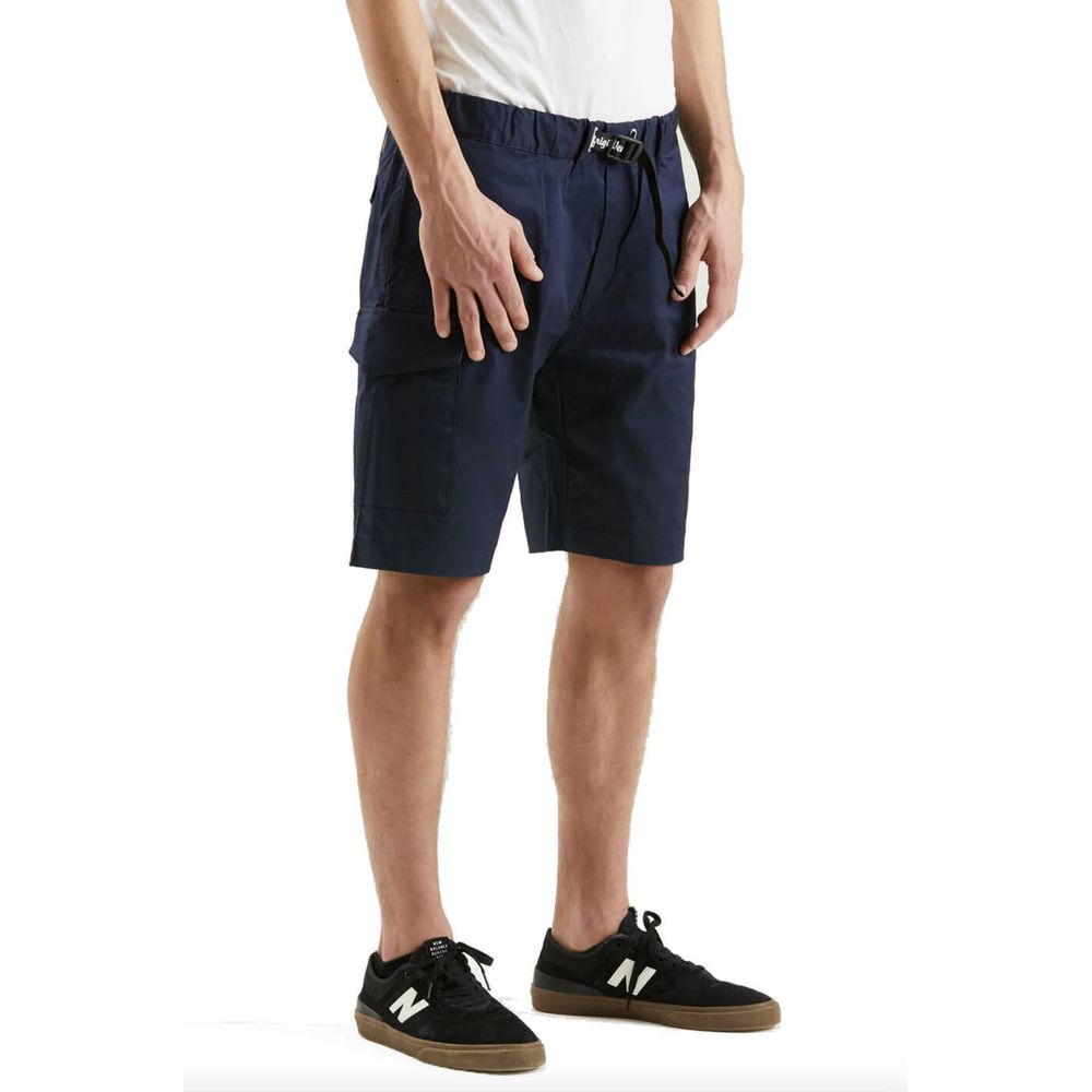 Elegante blaue Shorts aus Baumwollmischung