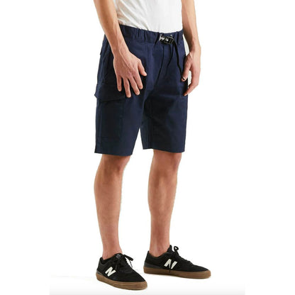 Elegante blaue Shorts aus Baumwollmischung