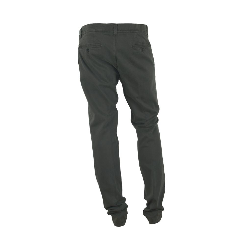 Elegante graue Hose aus italienischer Baumwolle