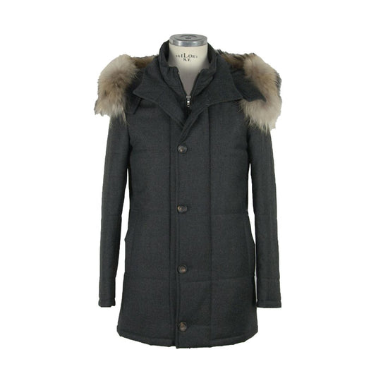 Elegante italienische Jacke aus Woll-Kaschmir-Mischung