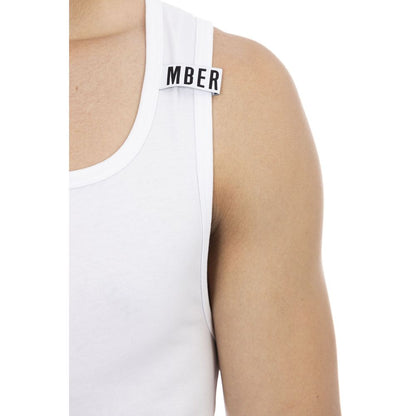 Weißes Tanktop aus Baumwolle für Herren