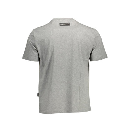 Gray Cotton Men T-Shirt