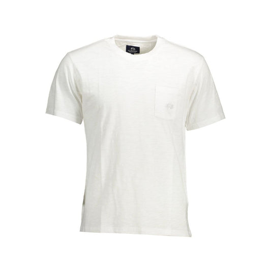 White Cotton Men T-Shirt