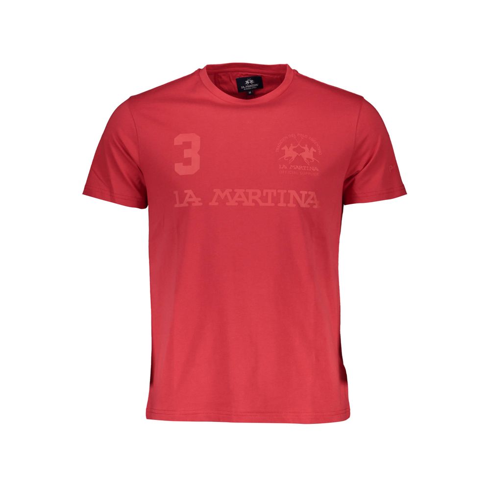 Rotes Baumwoll-T-Shirt für Herren