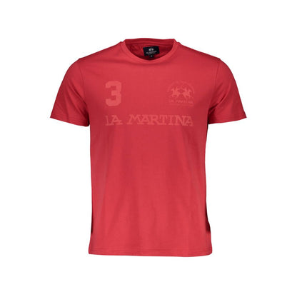 Rotes Baumwoll-T-Shirt für Herren