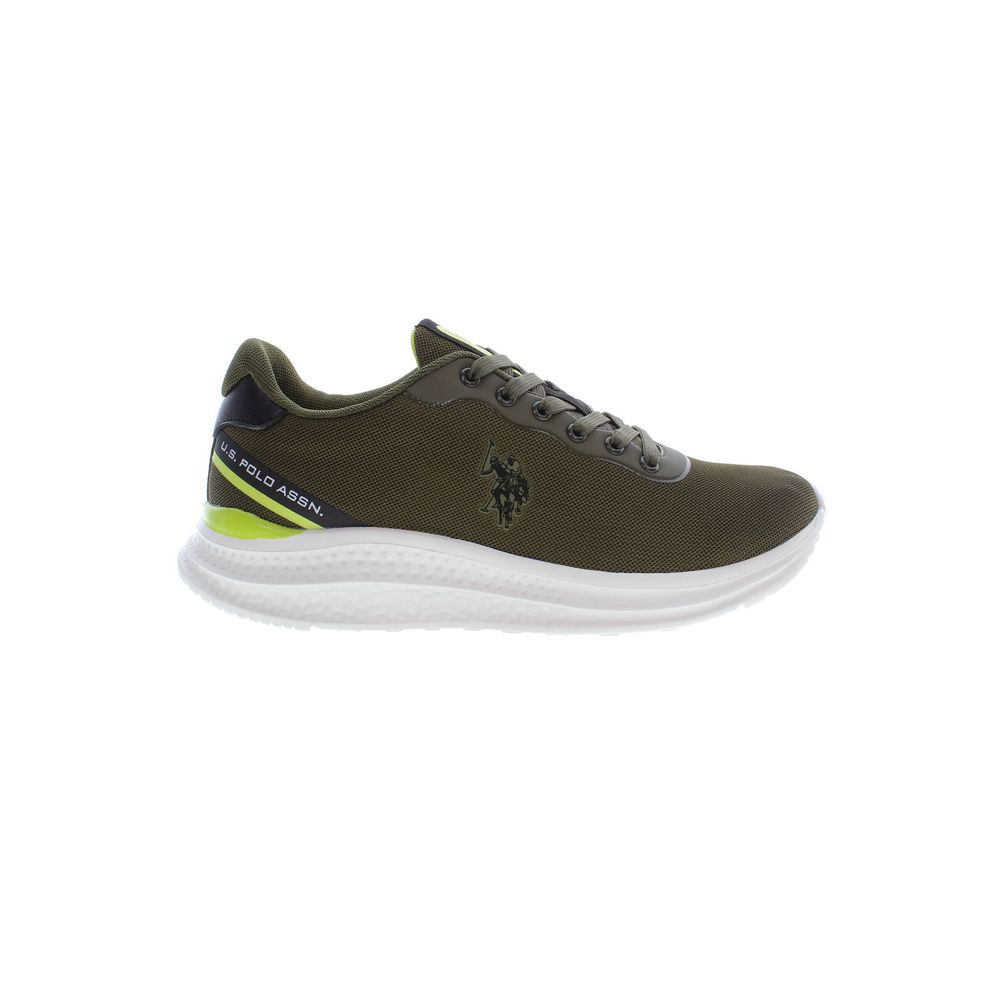 Grüner Polyester Herren Sneaker