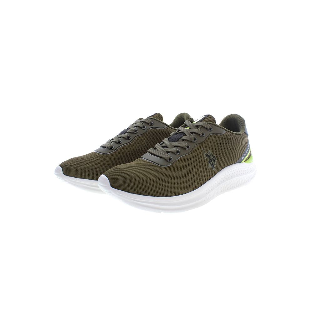 Grüner Polyester Herren Sneaker