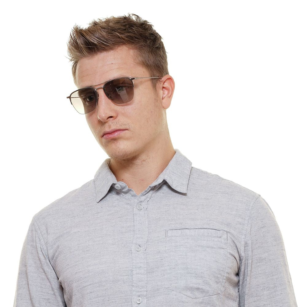 Silberne Sonnenbrille für Herren