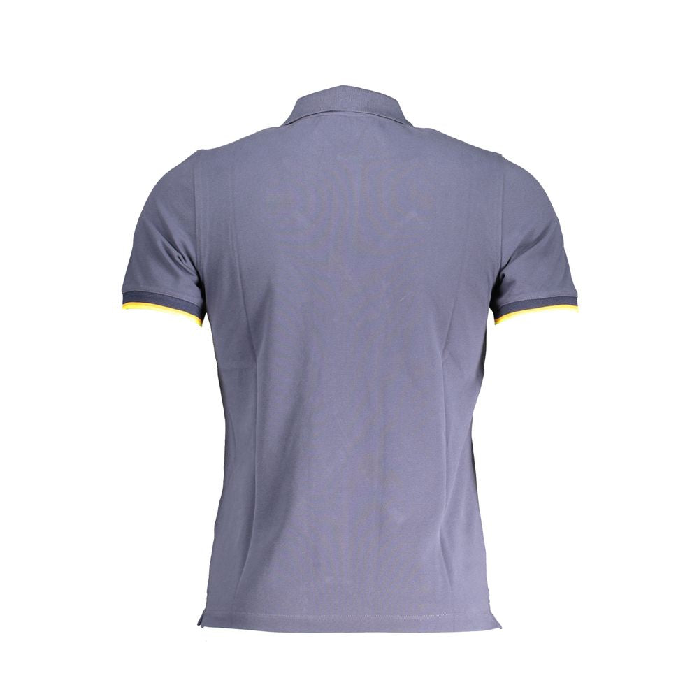 Blue Cotton Polo Shirt