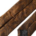 Brown Floral 100% Silk Adjustable Men Tie