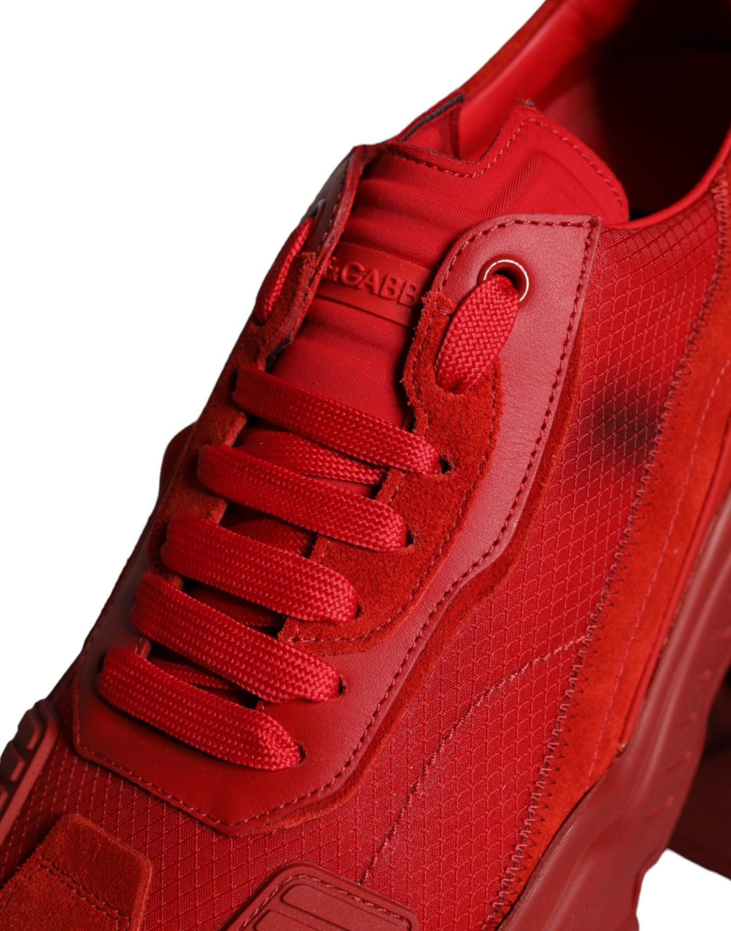 Rote Daymaster Low Top Sneakers aus Leder