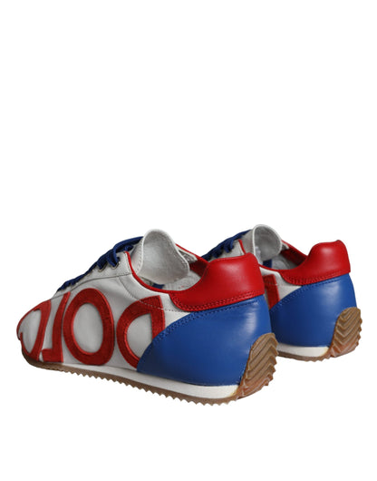 Multicolor Leather Logo Casual Sneakers Shoes