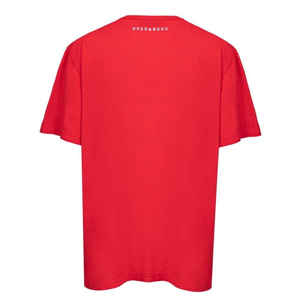 Rotes Baumwoll-T-Shirt