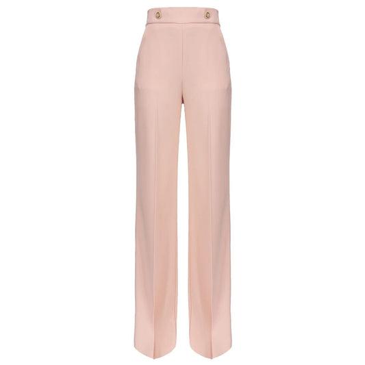 Pink Polyester Women's Pant