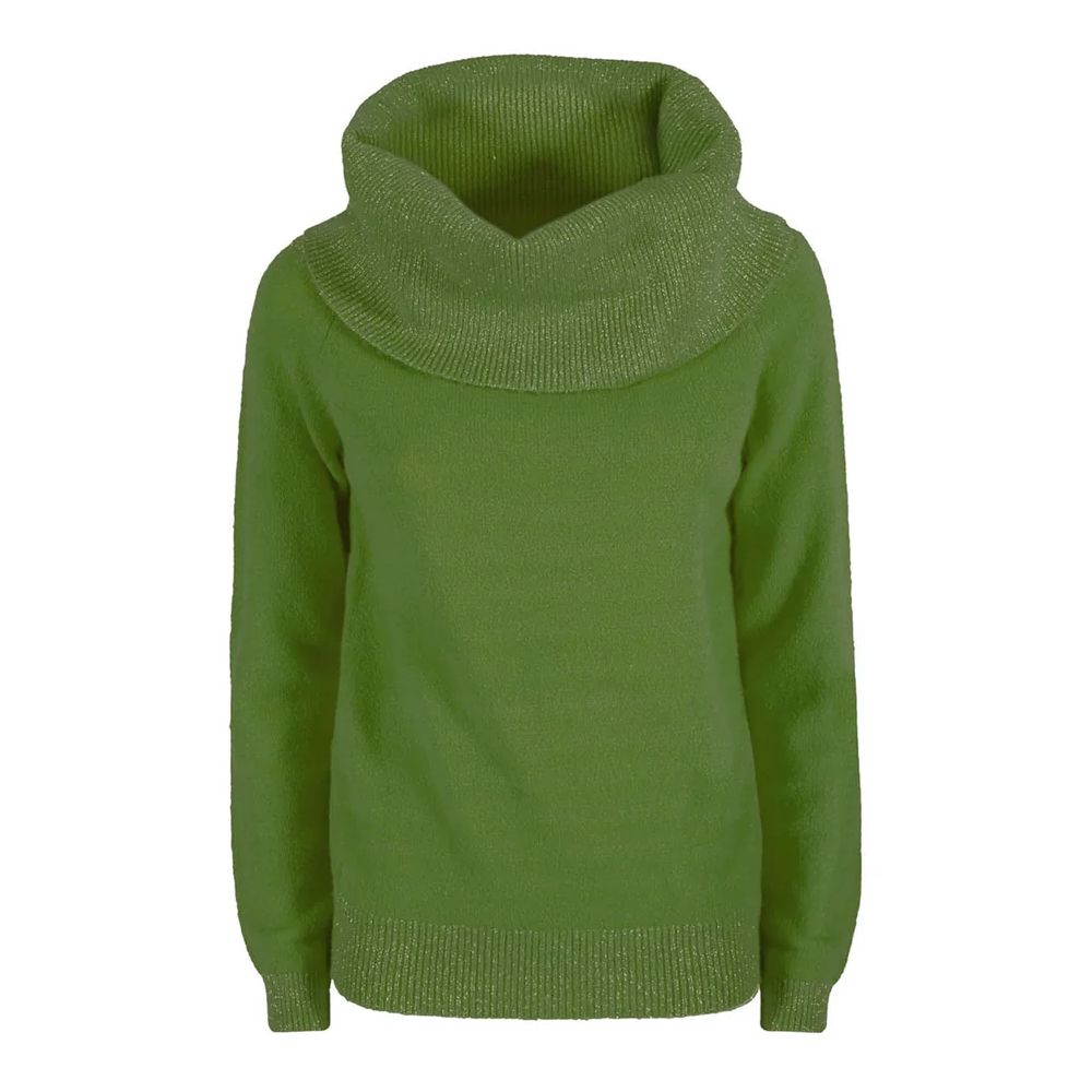 Grüner Viskosepullover