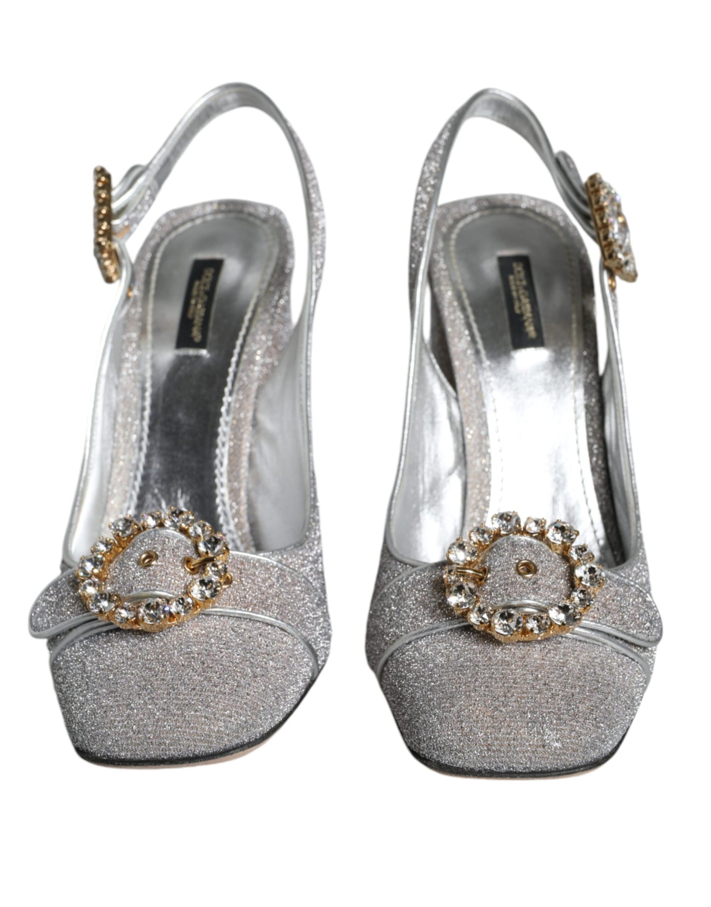 Silber Kristall Slingback Heels Sandalen Schuhe