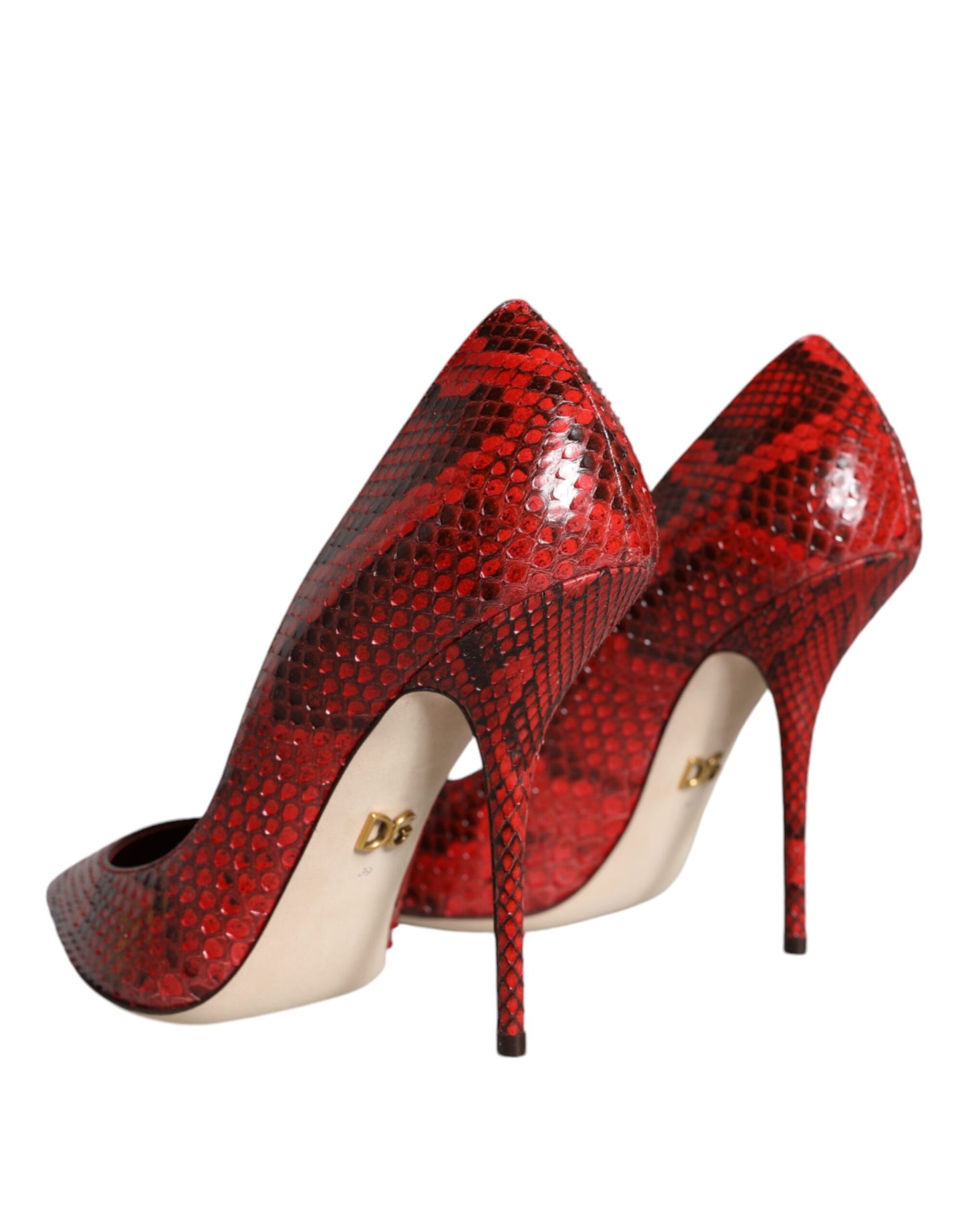 Rote Leder Stiletto High Heels Pumps Schuhe