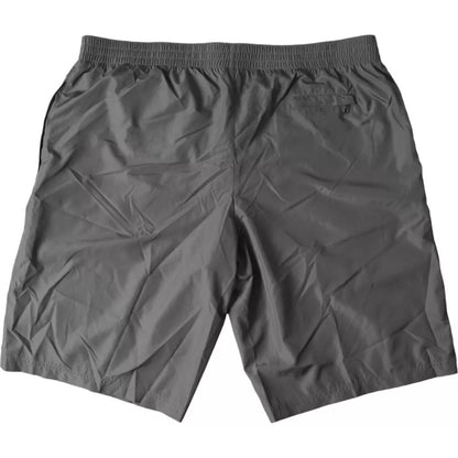 Dunkelgraue Polyester Beachwear Shorts Bademode Männer