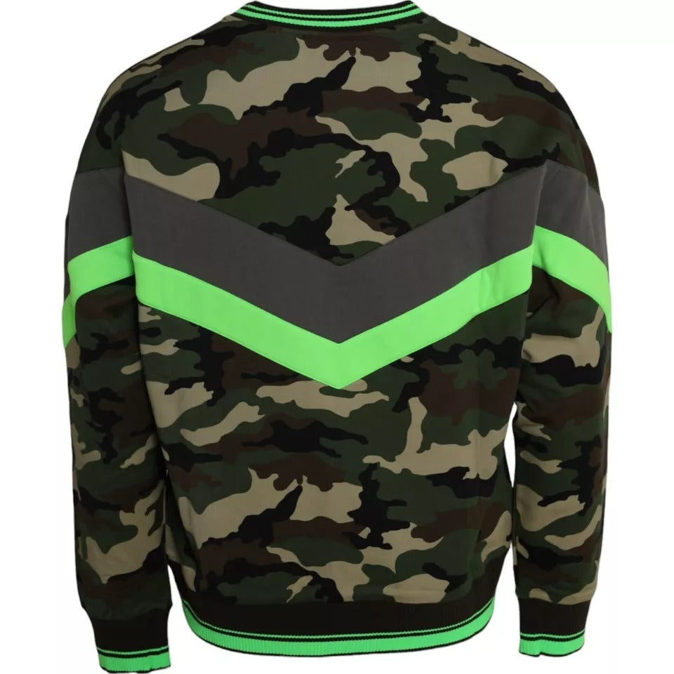 Multicolor Camouflage Sweatshirt Sweater