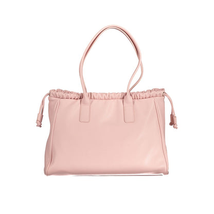 Pink Polyethylene Handbag