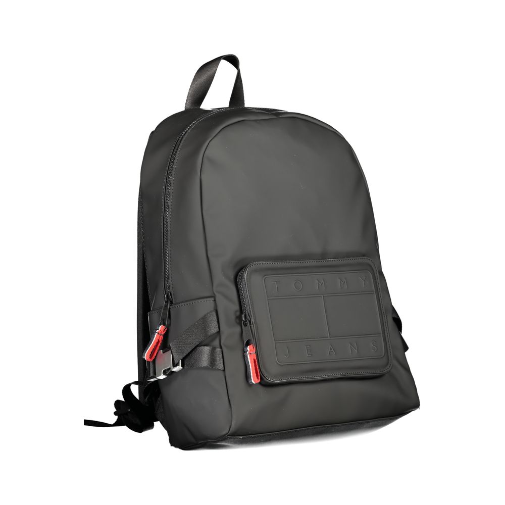 Black Polyester Backpack