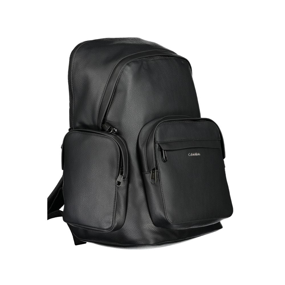 Black Polyester Backpack