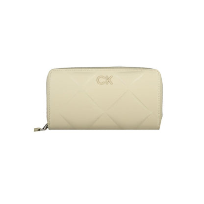 Beige Polyester Wallet