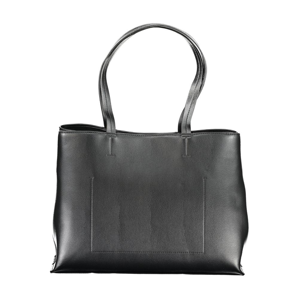 Black Polyester Handbag