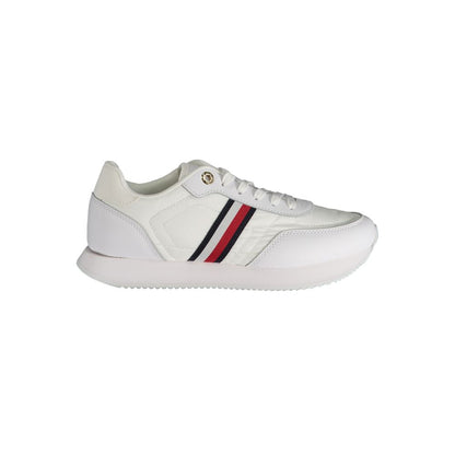 White Polyester Sneaker