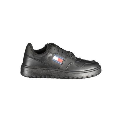 Black Polyester Sneaker