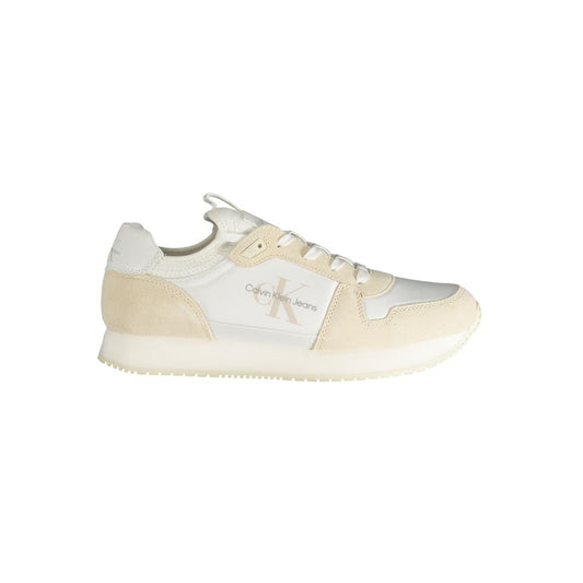 White Polyester Sneaker