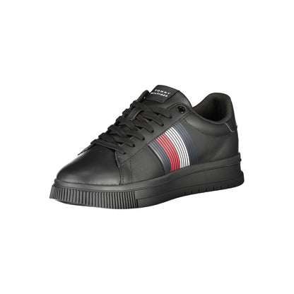 Black Polyester Sneaker