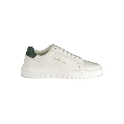 White Polyester Sneaker