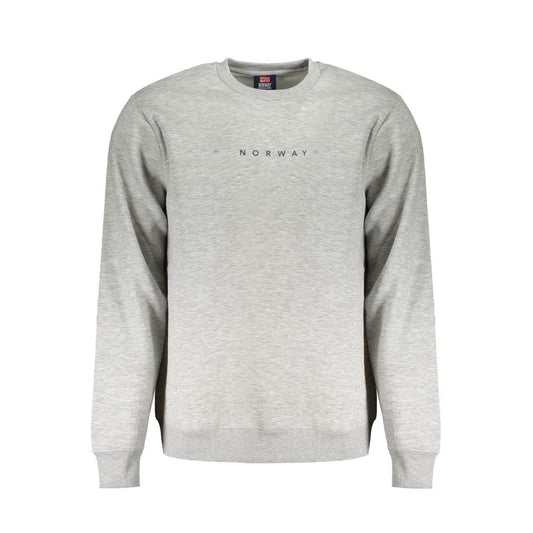 Gray Cotton Men Sweater