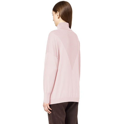 Rosa Seidenpullover