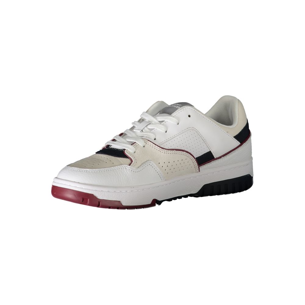 White Polyethylene Men Sneaker