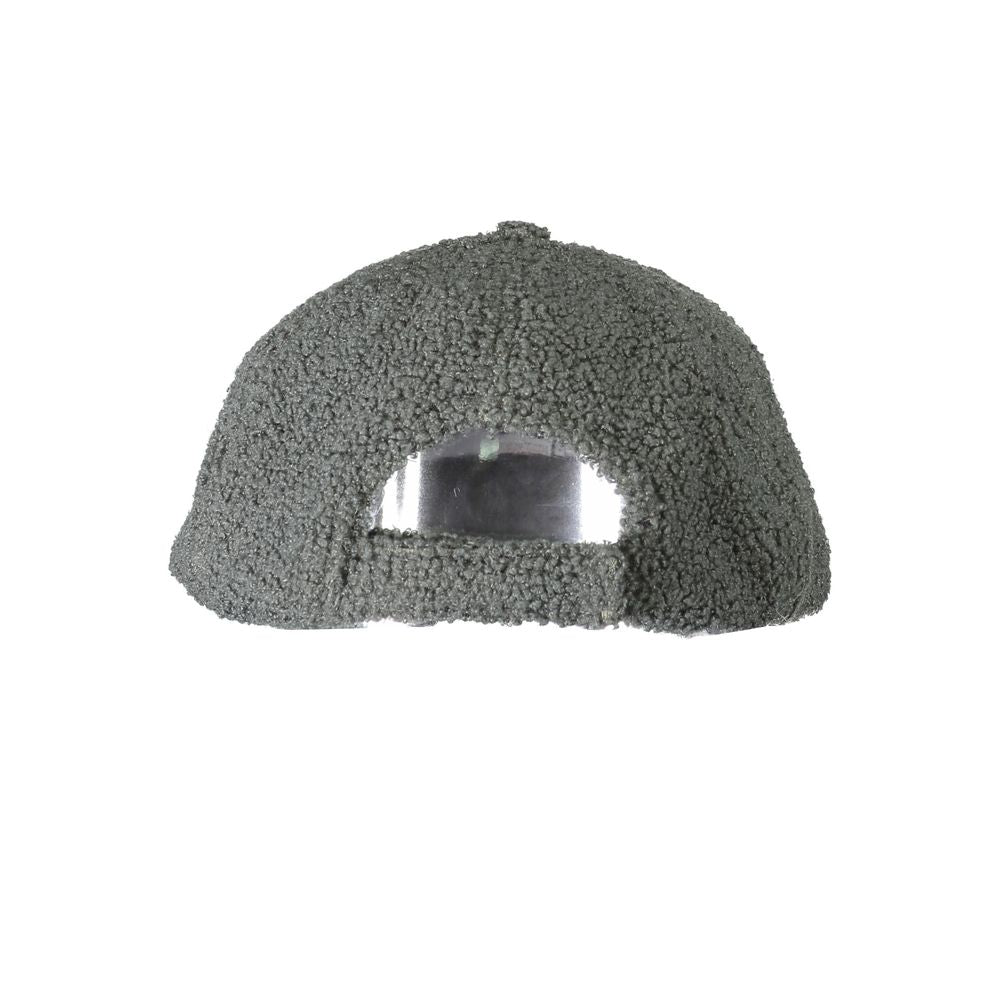 Gray Polyester Men Cap