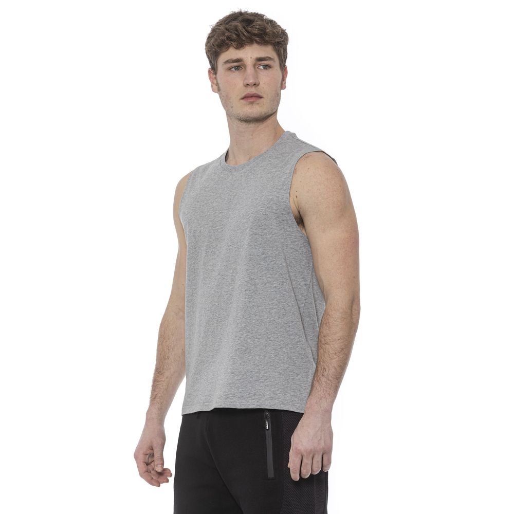 Graues Tanktop aus Baumwolle für Herren