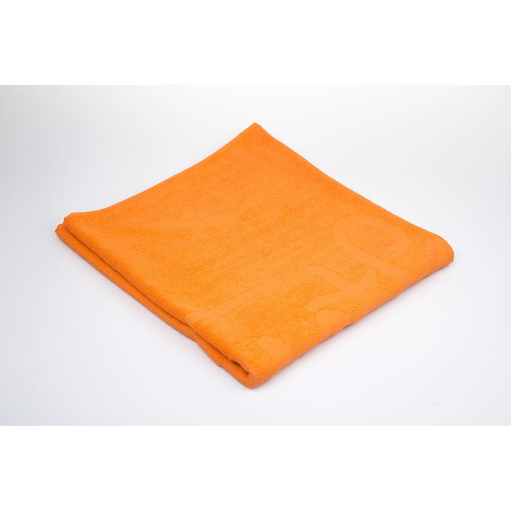 Orange Cotton Men Beach Towel