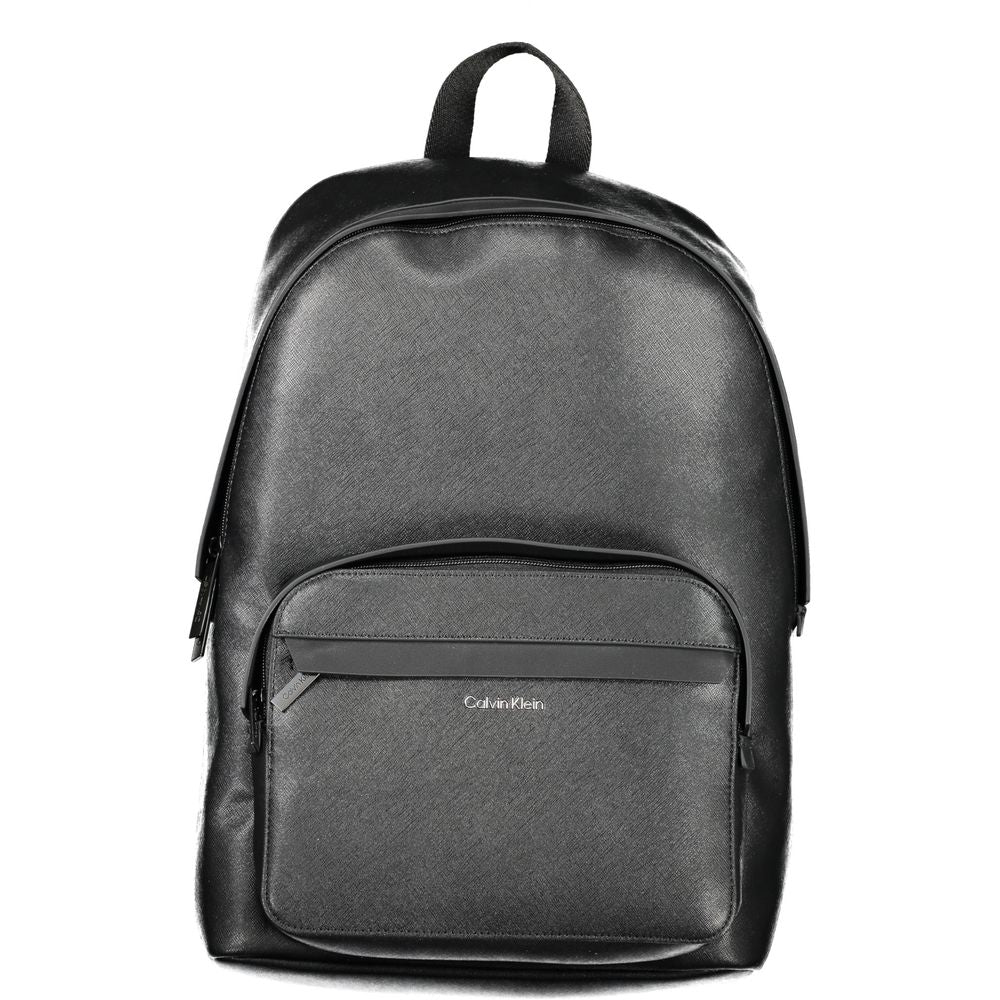 Black Polyester Backpack