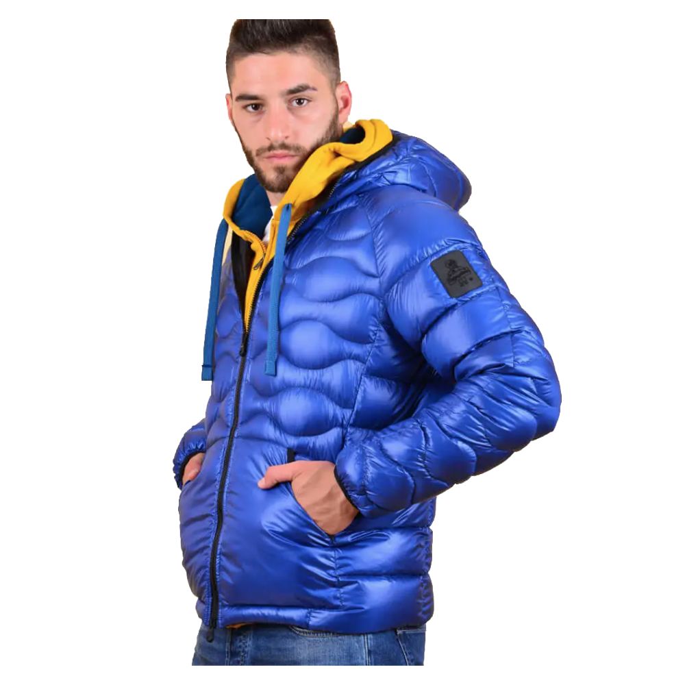 Blue Nylon Men's Jacket