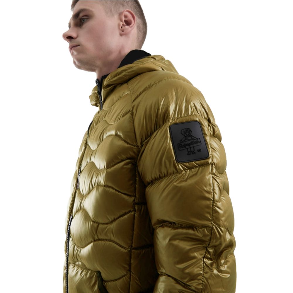 Gelbe Nylonjacke für Herren