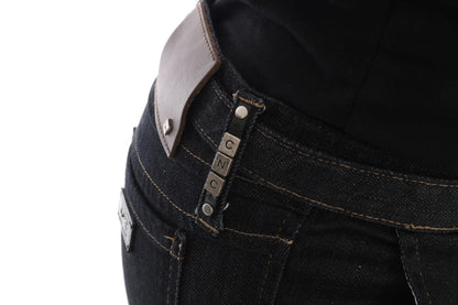 Svelte Slim-Jeans aus dunkelblauer Baumwolle