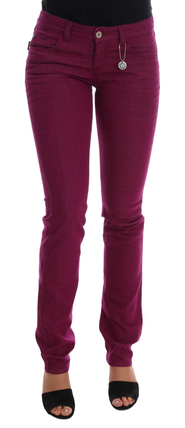 Elegante lila Super Slim Jeans