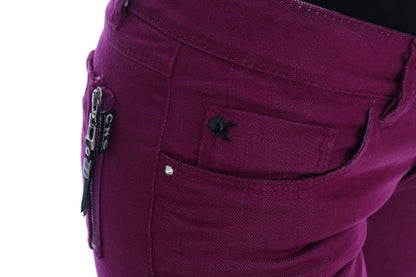 Elegante lila Super Slim Jeans